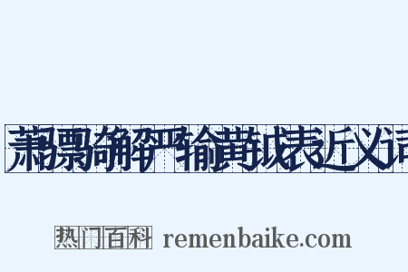 萧骠骑解严输黄钺表近义词是什么意思的图片